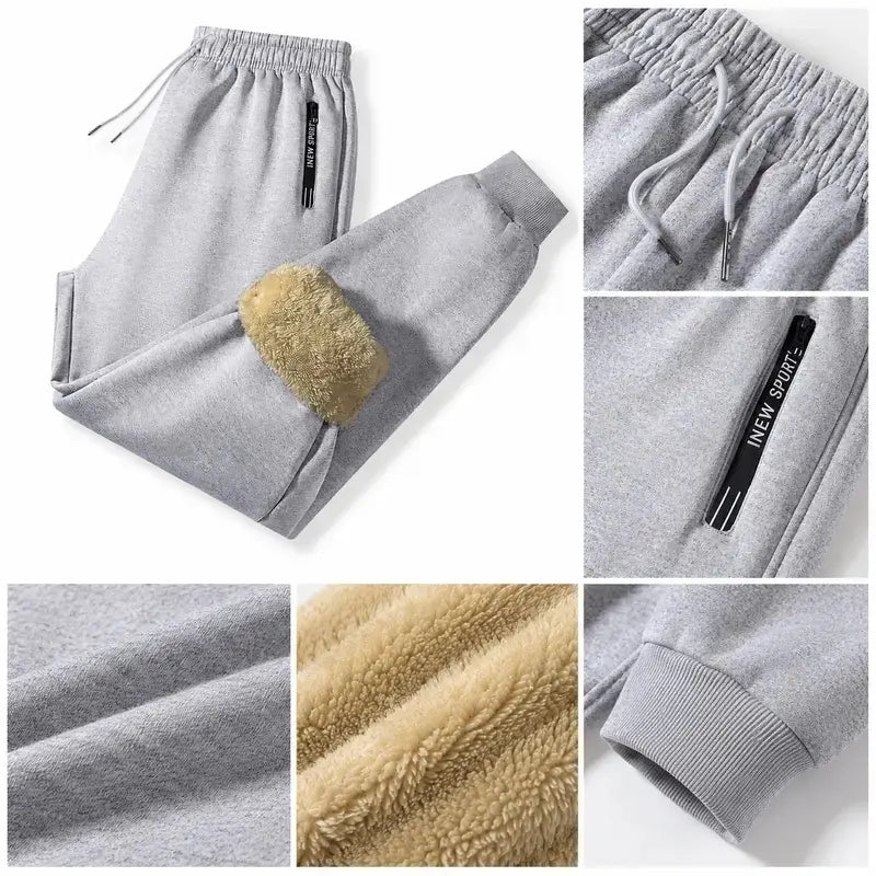Women's Polar Fleece Thermal Joggers with Thick Warm Lining