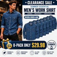 Washed Dark Indigo 8PK