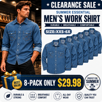 Washed Indigo Blue 8PK