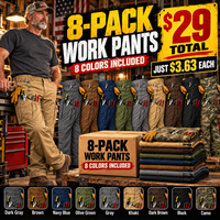 8 PACK ONLY $29 Includes: Dark Gray + Brown + Navy Blue + Olive Green + Gray + Khaki + Dark Brown + Black