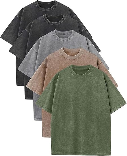 🔥Men's Oversized Vintage Acid-Wash T-Shirt