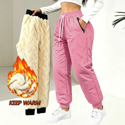 Women's Winter Fleece-Lined Thick Casual Pants