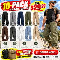 10-PACK ONLY $29-Black + Gray + Dark Blue + Olive Green + Khaki + Brown + Charcoal + White + Light Blue + Beige