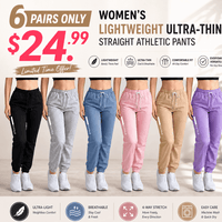 6 Pairs (All Colors) - $24.99