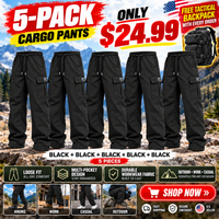 '-Black-5-PACK ONLY $24