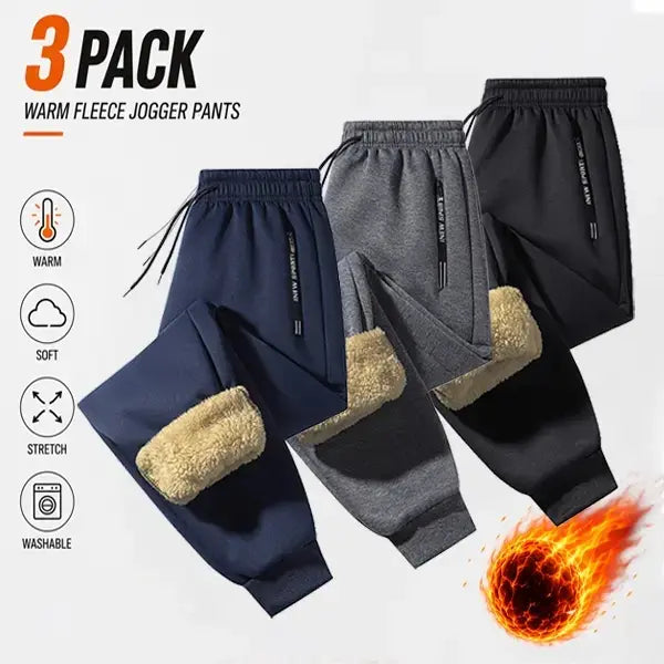 Women's Polar Fleece Thermal Joggers with Thick Warm Lining