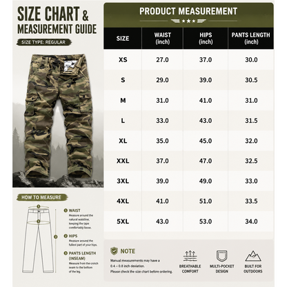 Men's practical camouflage cargo pants