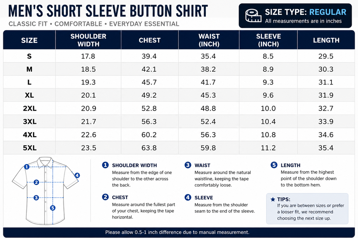 Men's Stretch Short Sleeve Dress Shirt | Slim Fit Business Casual Button Down