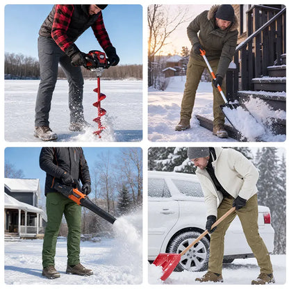 Men's 320G Fleece-Lined Windproof Outdoor Tactical Pants