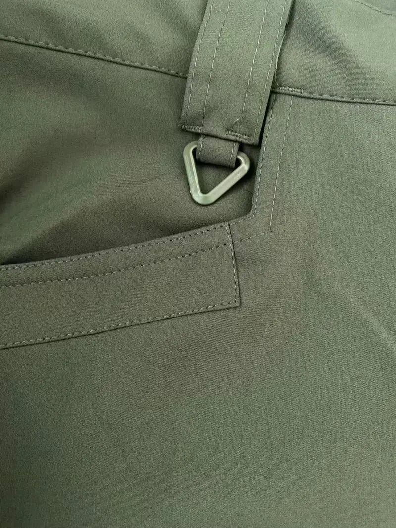 Men's 320G Fleece-Lined Windproof Outdoor Tactical Pants