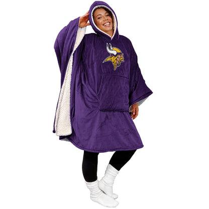 Black Friday Sale - 60" x 80" Wearable Hooded Blanket with Logo Patch