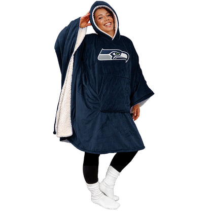 Black Friday Sale - 60" x 80" Wearable Hooded Blanket with Logo Patch