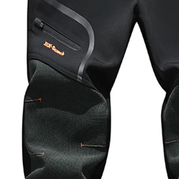 Men's Waterproof Insulated Fleece-Lined Thermal Pants with 4 Zipper Pockets