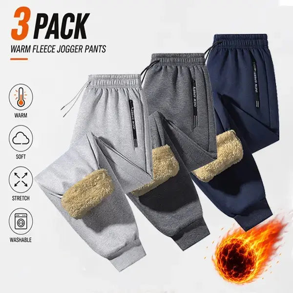 Women's Polar Fleece Thermal Joggers with Thick Warm Lining