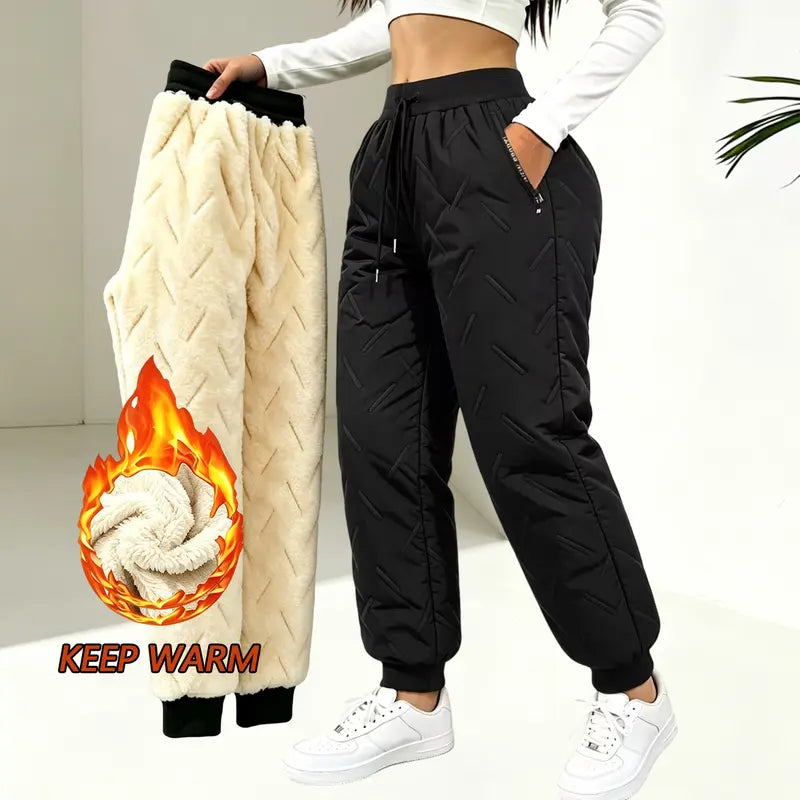 Women's Winter Fleece-Lined Thick Casual Pants