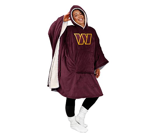 Black Friday Sale - 60" x 80" Wearable Hooded Blanket with Logo Patch