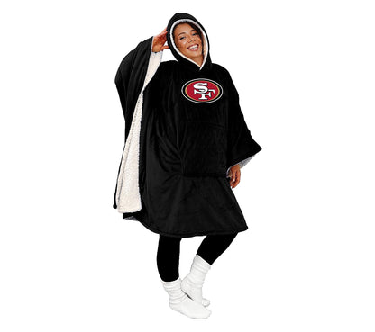Black Friday Sale - 60" x 80" Wearable Hooded Blanket with Logo Patch