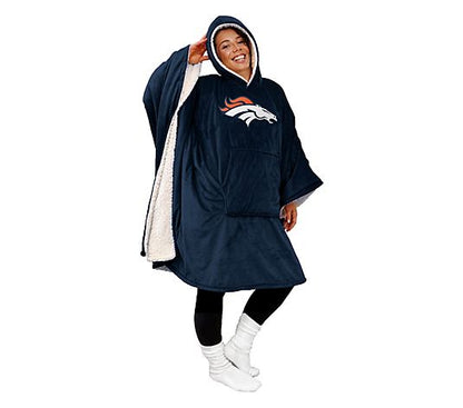 Black Friday Sale - 60" x 80" Wearable Hooded Blanket with Logo Patch