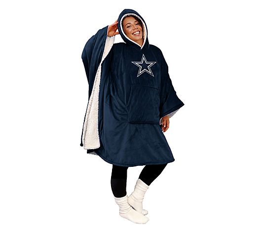 Black Friday Sale - 60" x 80" Wearable Hooded Blanket with Logo Patch