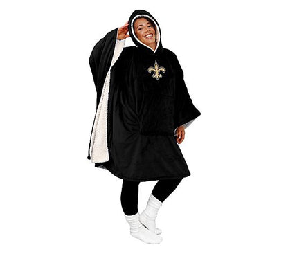 Black Friday Sale - 60" x 80" Wearable Hooded Blanket with Logo Patch