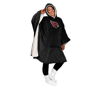 Black Friday Sale - 60" x 80" Wearable Hooded Blanket with Logo Patch