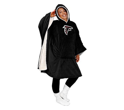 Black Friday Sale - 60" x 80" Wearable Hooded Blanket with Logo Patch