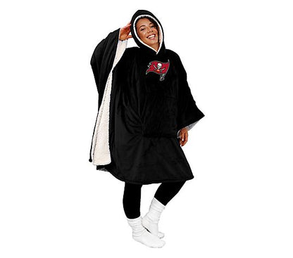 Black Friday Sale - 60" x 80" Wearable Hooded Blanket with Logo Patch