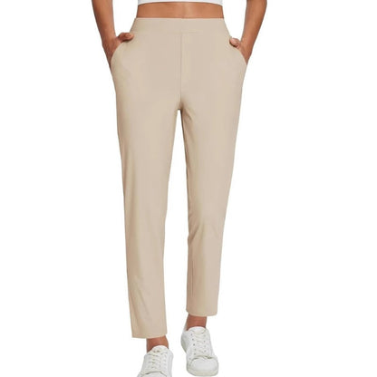 🚨 Last Chance To Save 🚨Women's Fitted High-Waisted Zip-Pocket Trousers