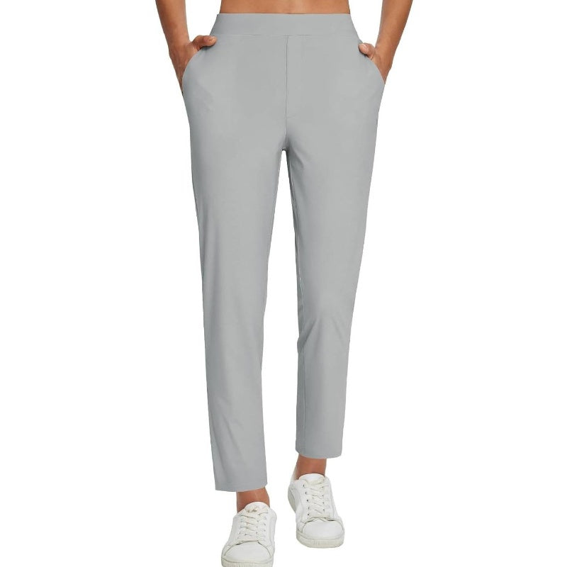 🚨 Last Chance To Save 🚨Women's Fitted High-Waisted Zip-Pocket Trousers