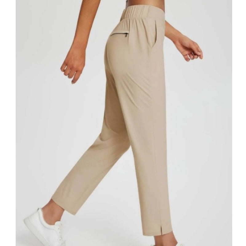 🚨 Last Chance To Save 🚨Women's Fitted High-Waisted Zip-Pocket Trousers